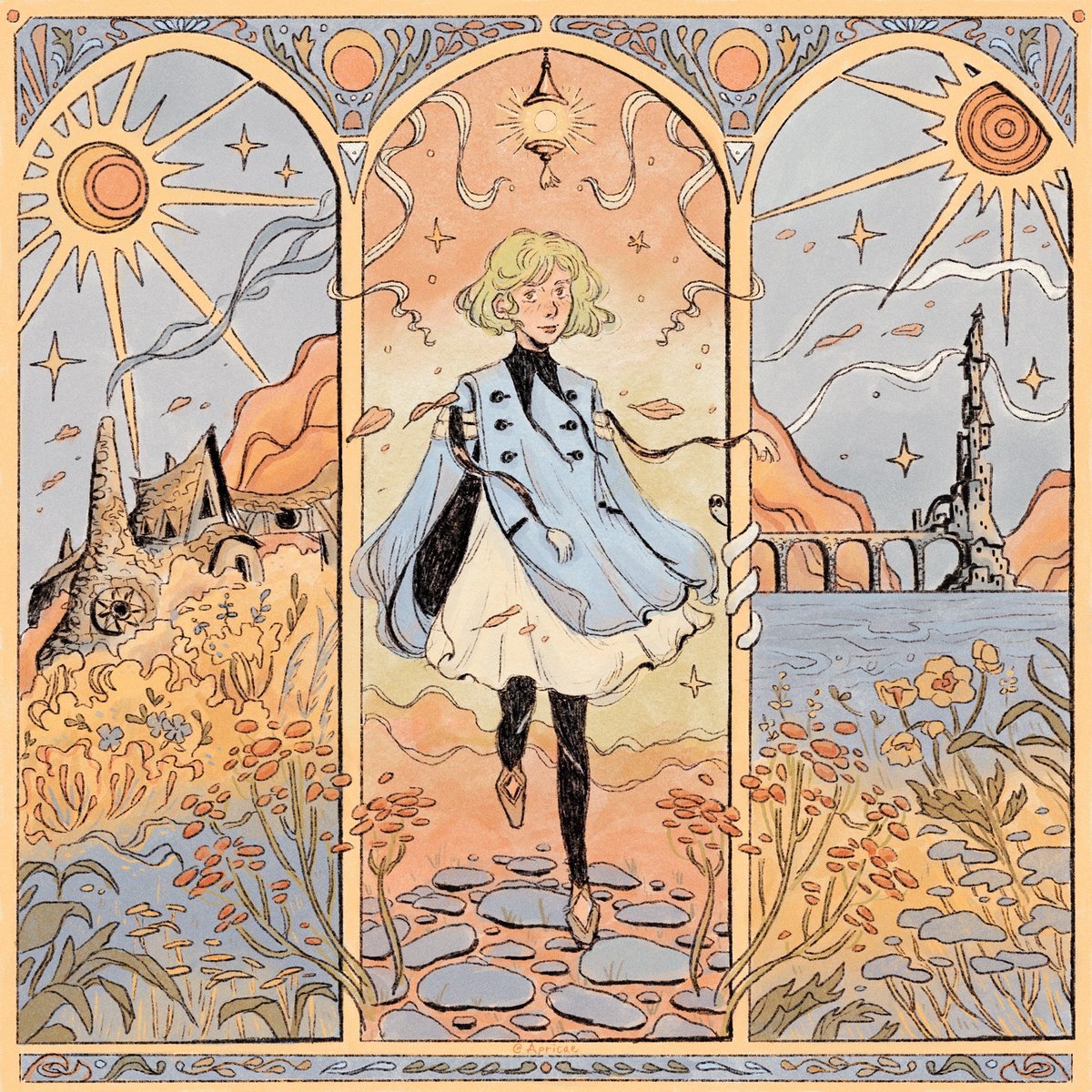 apricae's tweet image. hi i’m cass &amp;amp; this is my art !! 🌼