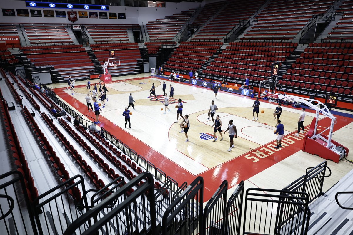 Darnell Dickson (@darnellwrites) on Twitter photo Day of the Sweet 16 matchup with Alabama, the Cougars with a shoot around at New Jersey Institute of Technology (NJIT). Tip is about two hours away at the Prudential Center. <a href="/BYUMBB/">BYU Men's Basketball</a> Day of the Sweet 16 matchup with Alabama, the Cougars with a shoot around at New Jersey Institute of Technology (NJIT). Tip is about two hours away at the Prudential Center. <a href="/BYUMBB/">BYU Men's Basketball</a>