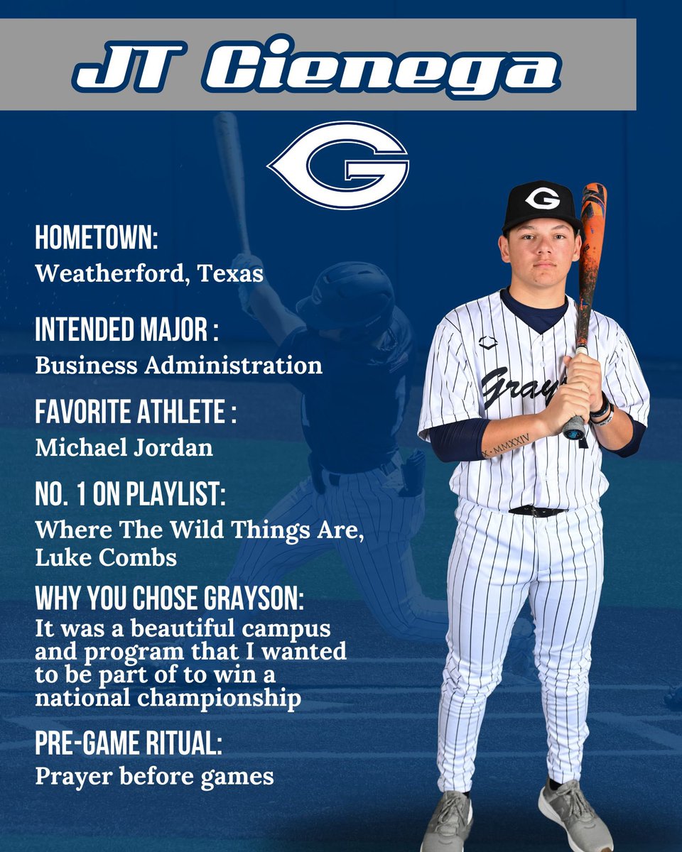 Let’s learn more about our 2024-25 Vikings! Meet JT Cienega! 

JT is a 5’8 freshman outfielder!