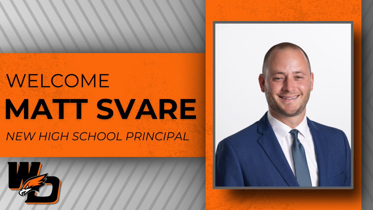 Matt Svare has been named the next principal of West Delaware High School, pending approval from the school board.

Svare currently serves as activities director at Xavier High School in Cedar Rapids and previously worked as an associate principal. Welcome Matt! 🌟
