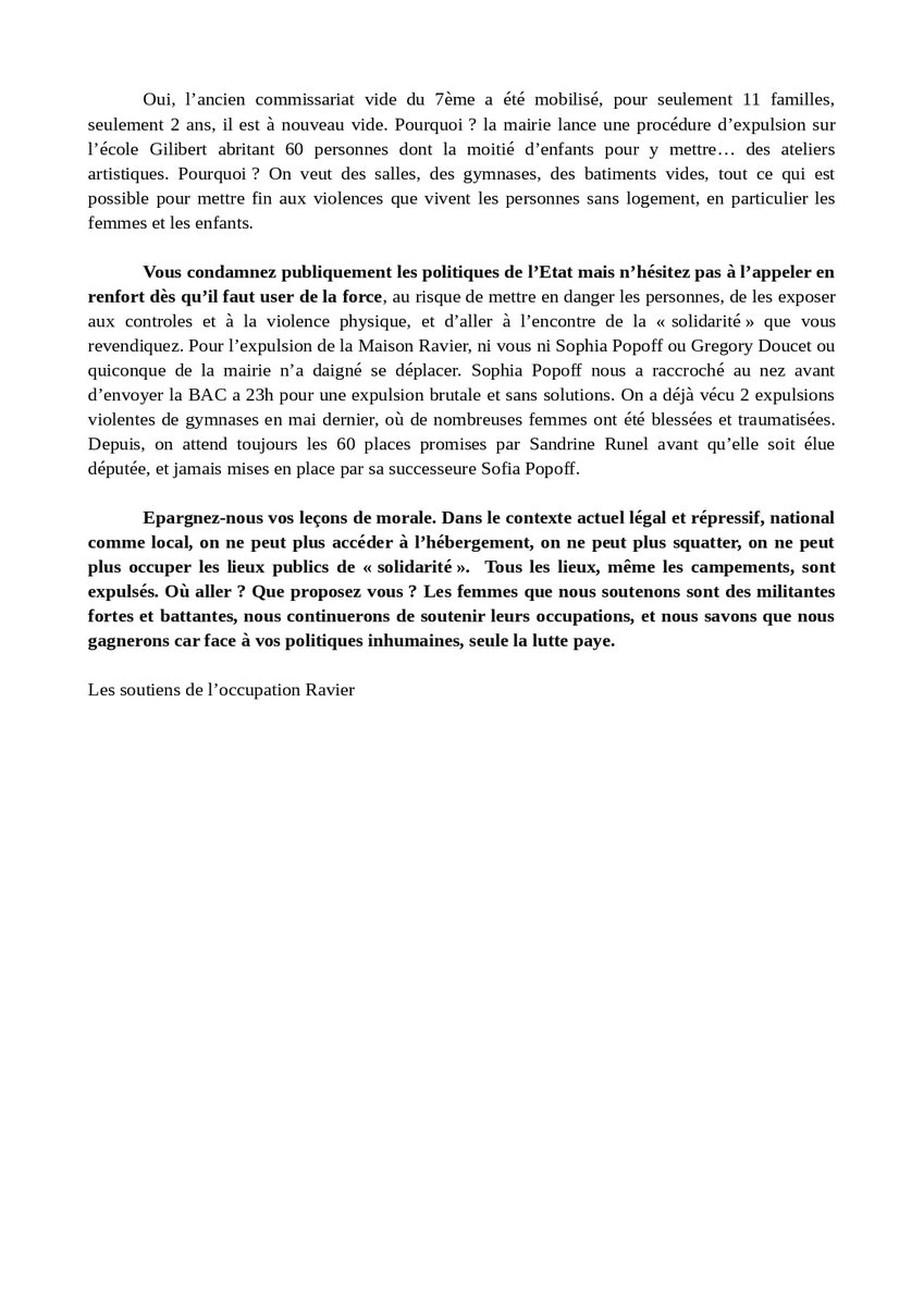 Réponse à la story de Mme la maire du 7ème arrondissement
instagram.com/p/DHsoLnWIvbw/…