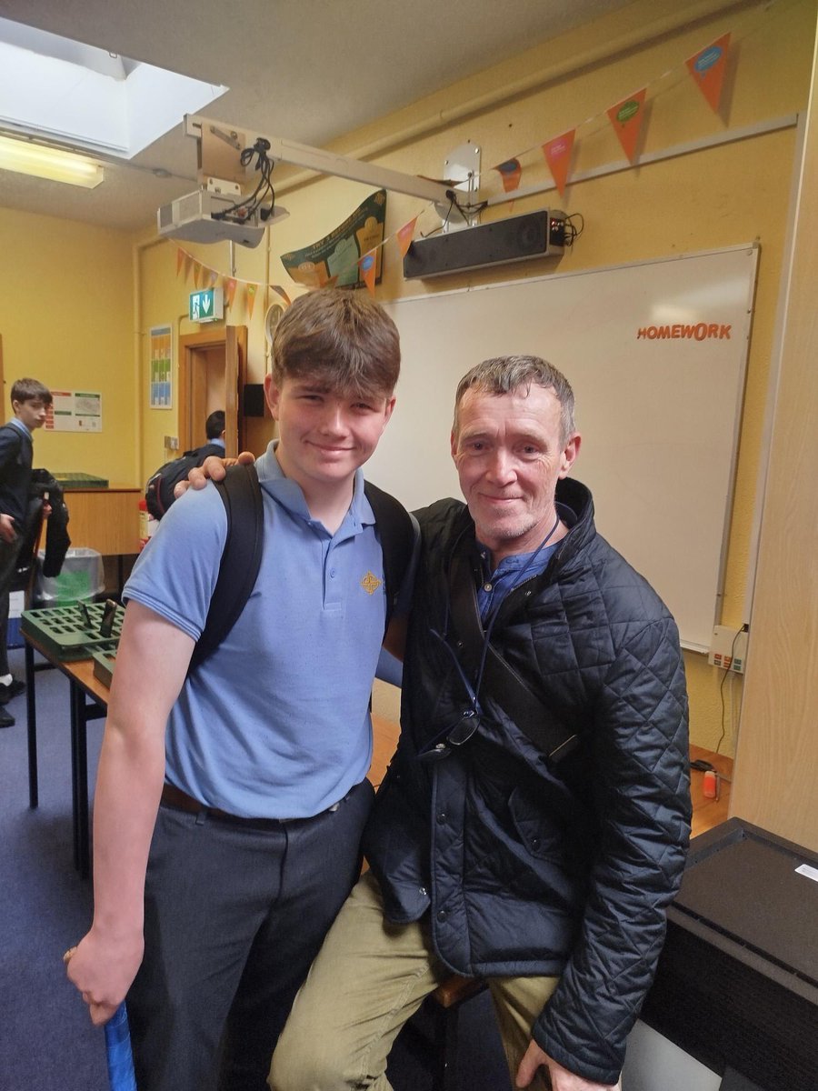 CBS_Enniscorthy's tweet photo. 🎤📖 A Special Visit from Thomas McCarthy 📖🎤

Irish Traveller and storyteller Thomas McCarthy visited our school today, sharing incredible folk stories and songs with our students. It was a fantastic experience, and the boys thoroughly enjoyed it! https://t.co/vQhthZ0oES