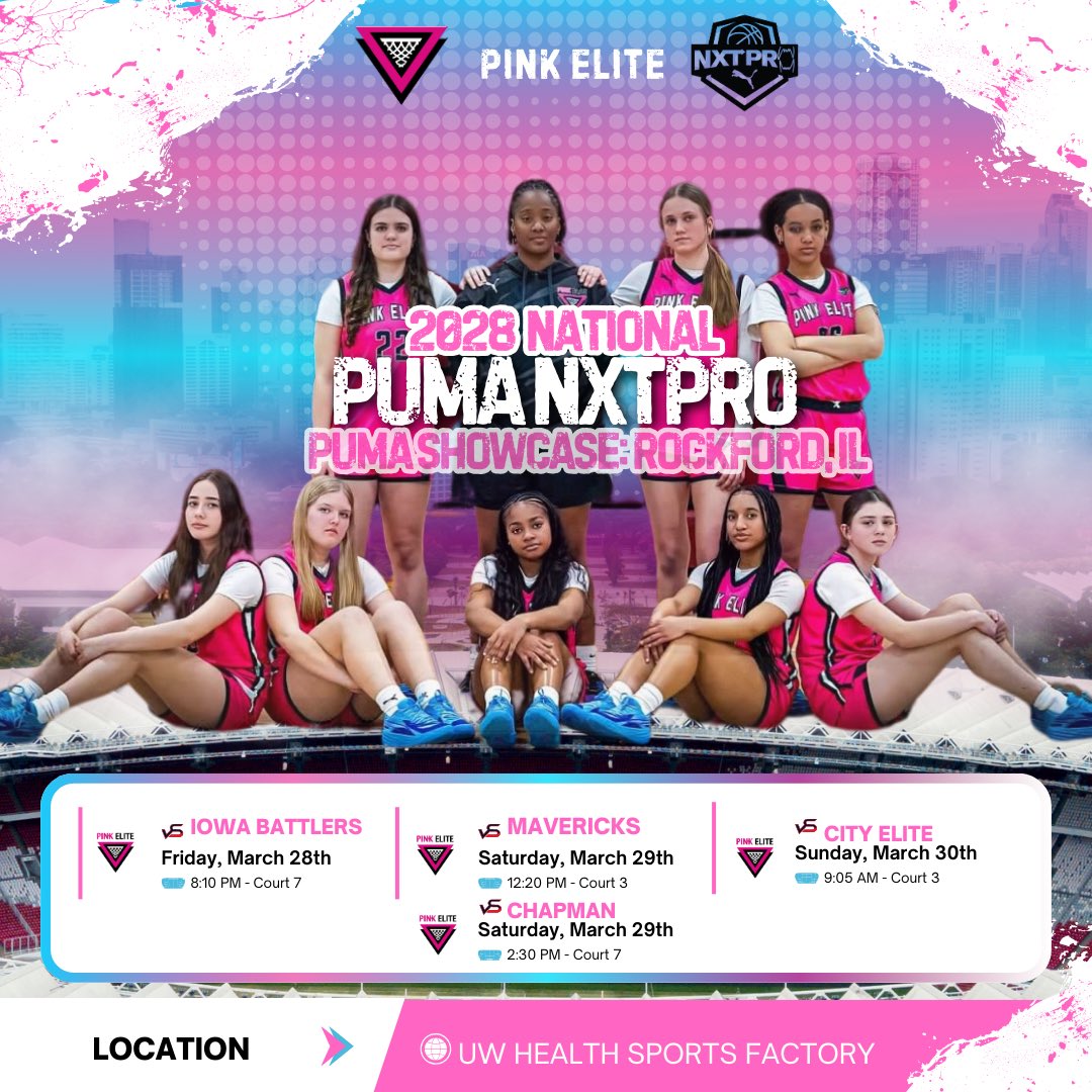 pinkelitebasketball (@pinkeliteclub) on Twitter photo 2028 National Puma NXTPro is ready to compete this weekend in Rockford, IL! Come see us compete <a href="/PRO16G/">NXTPRO Girls League</a> Puma Showcase-Session 1 💪🏻 <a href="/Brea_Moore23/">Brea</a> <a href="/Jayden24Nowicki/">Jayden Nowicki</a> <a href="/okhlo_/">Khloe Oglesby</a> <a href="/cutts_j26/">JCutts</a> <a href="/Cameron_gCq/">Grace Brunscheen</a> <a href="/Godaars09/">Goda</a> 2028 National Puma NXTPro is ready to compete this weekend in Rockford, IL! Come see us compete <a href="/PRO16G/">NXTPRO Girls League</a> Puma Showcase-Session 1 💪🏻 <a href="/Brea_Moore23/">Brea</a> <a href="/Jayden24Nowicki/">Jayden Nowicki</a> <a href="/okhlo_/">Khloe Oglesby</a> <a href="/cutts_j26/">JCutts</a> <a href="/Cameron_gCq/">Grace Brunscheen</a> <a href="/Godaars09/">Goda</a>