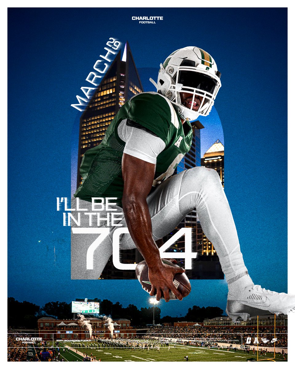 Can’t wait to get down to <a href="/CharlotteFTBL/">Charlotte Football</a> on Saturday!! Thank you <a href="/CoachAlbin/">Tim Albin</a> <a href="/CoachBrianMetz/">BRIAN METZ</a> <a href="/TylerWoodsFB/">Tyler Woods</a> for the invitation to attend one of the UNCC Junior Days! Super excited to watch the entire team and program get after it!! <a href="/calebpardue/">Caleb Pardue</a>