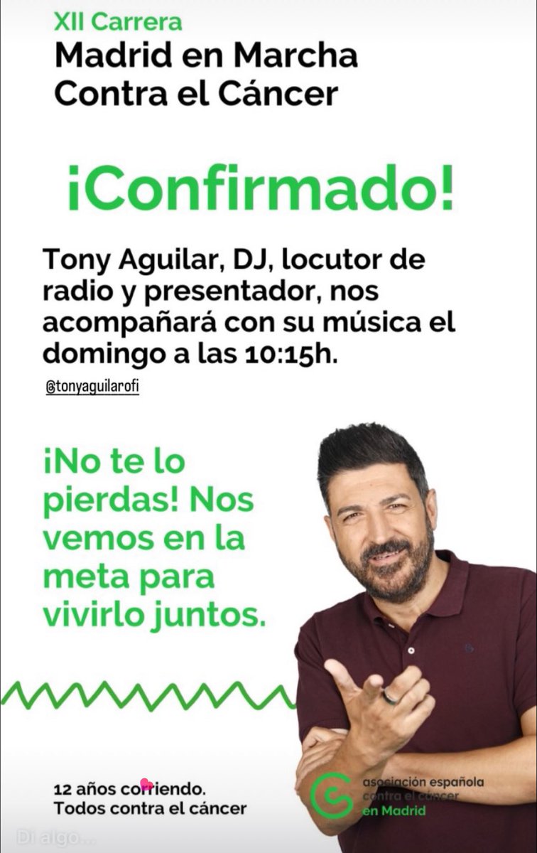 TonyAguilarOfi's tweet image. Será un placer 💚 @ContraCancerMAD #TodosContraElCáncer #UnAbrazoContigo
