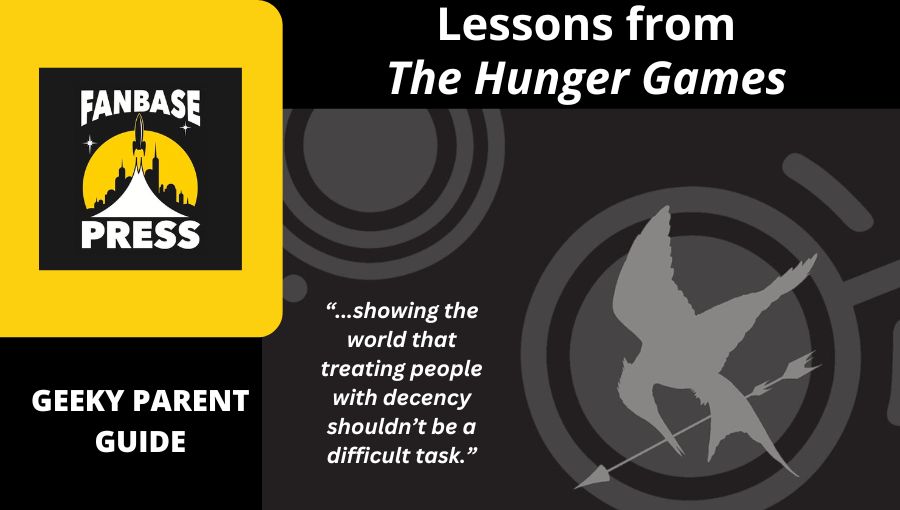Fanbase_Press's tweet image. In this month&apos;s #GeekyParentGuide (@geekyparent), @Fanbase_Press&apos; @travisadork highlights the lessons and themes present in &apos;The Hunger Games&apos; for parents and young adult readers fanbasepress.com/press/featured…