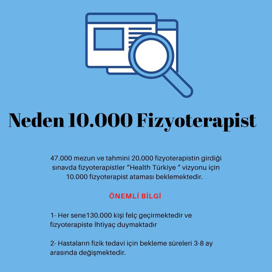 📢📢Sayın Bakanım <a href="/drmemisoglu/">Prof. Dr. Kemal Memişoğlu</a>

💠Uzun zamandır pek çok şehir hastanesi ve devlet hastanelerinin Fizik Tedavi bölümü taşeron firmalarla yürütülmektedir. Taşeron firmaların uyguladıkları sistemde kendi bünyesinde çalıştırdıkları fizyoterapistlere kapasitelerinden daha fazla iş