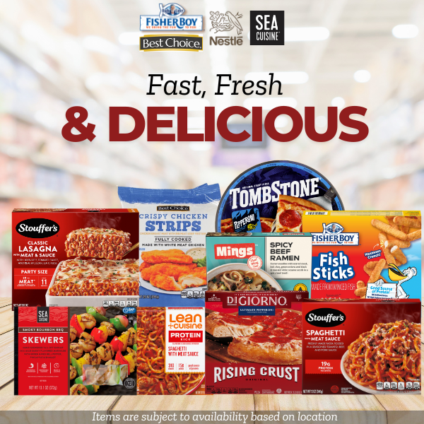 LarsonCashSaver's tweet photo. Frozen Food Month is almost over, but you can still stock up on delicious frozen meals from Nestlé, Sea Cuisine, Best Choice, and Fisher Boy! Frozen food is a fast, fresh, and convenient way to enjoy a tasty meal anytime.
(Items are subject to availability) https://t.co/kG5K8Asflq