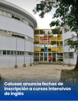 soy_502's tweet photo. Calusac anuncia fechas de inscripción a cursos intensivos de inglés
¡No pierdas la oportunidad! 📅 Si quieres estudiar otro idioma, inscríbete ya. #Calusac #Idiomas
https://t.co/YraYdUQ9cz https://t.co/008tftA0Mz
