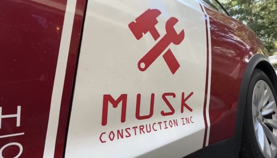 scott budman on X: "He started a Bay Area construction company and named it  after Elon Musk, whom he admired. Now, disillusioned, he says he's changing  the name from Musk Construction to