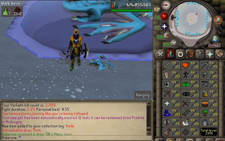 valarune's tweet photo. #19 Vorki + Vorkath uniques obtained. https://t.co/xUcE5D4qIy