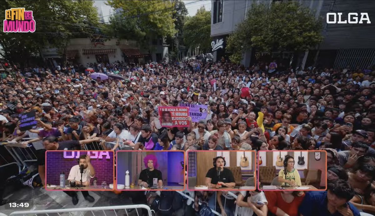 BecerraSources's tweet image. Así se encuentra el canal de Olga minutos antes de que Maria Becerra se presente.