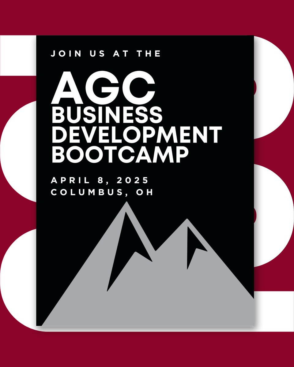Ready to elevate your business development game? Join us at the AGC BD Bootcamp on April 8 in Columbus, Ohio!  

Don’t miss out, register today! 
convention.agc.org/registration-i…

#BusinessDevelopment #AGCBDBootcamp  #AtlasMarketing #ConstructionIndustry