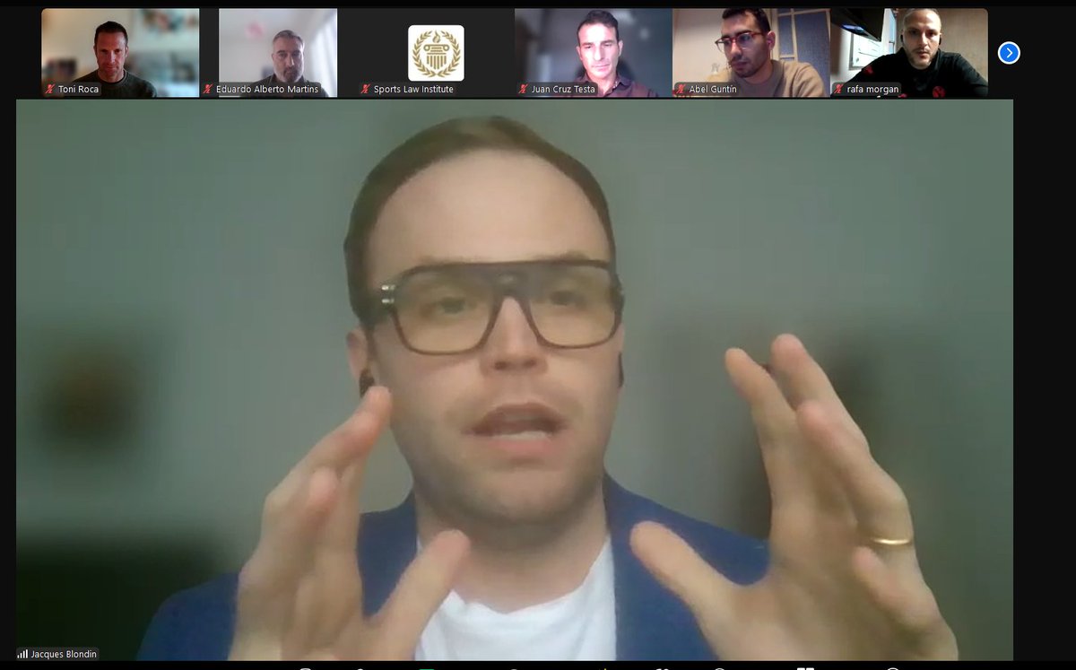 🍿 Nueva Masterclass en el Máster Internacional en Derecho del Fútbol de <a href="/sportslawins/">Sports Law Institute</a>. 

Hoy tenemos el privilegio de contar con nosotros a Jacques Blondin, ex Head of TMS y Head of Regulatory Enforcement en <a href="/fifacom_es/">FIFA (Español)</a>. 🔝⚽

#Derechodeportivo #FIFA #TMS