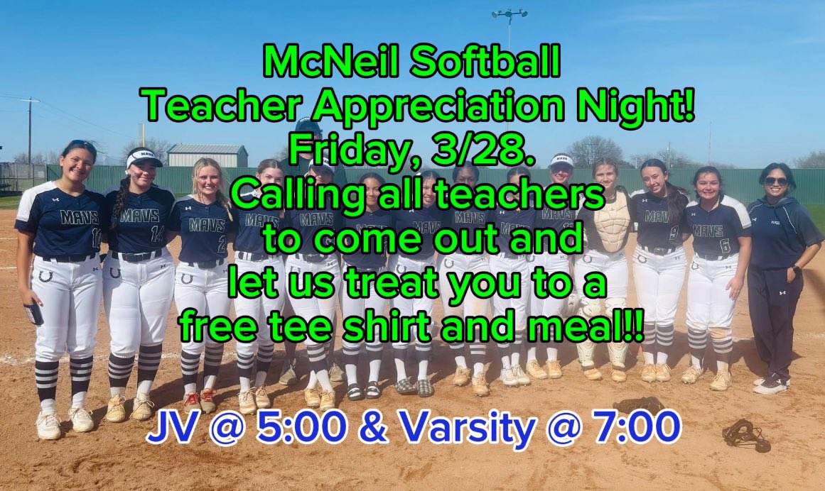 <a href="/MHSMavs/">McNeil High School</a>  🥎💚💙🥎