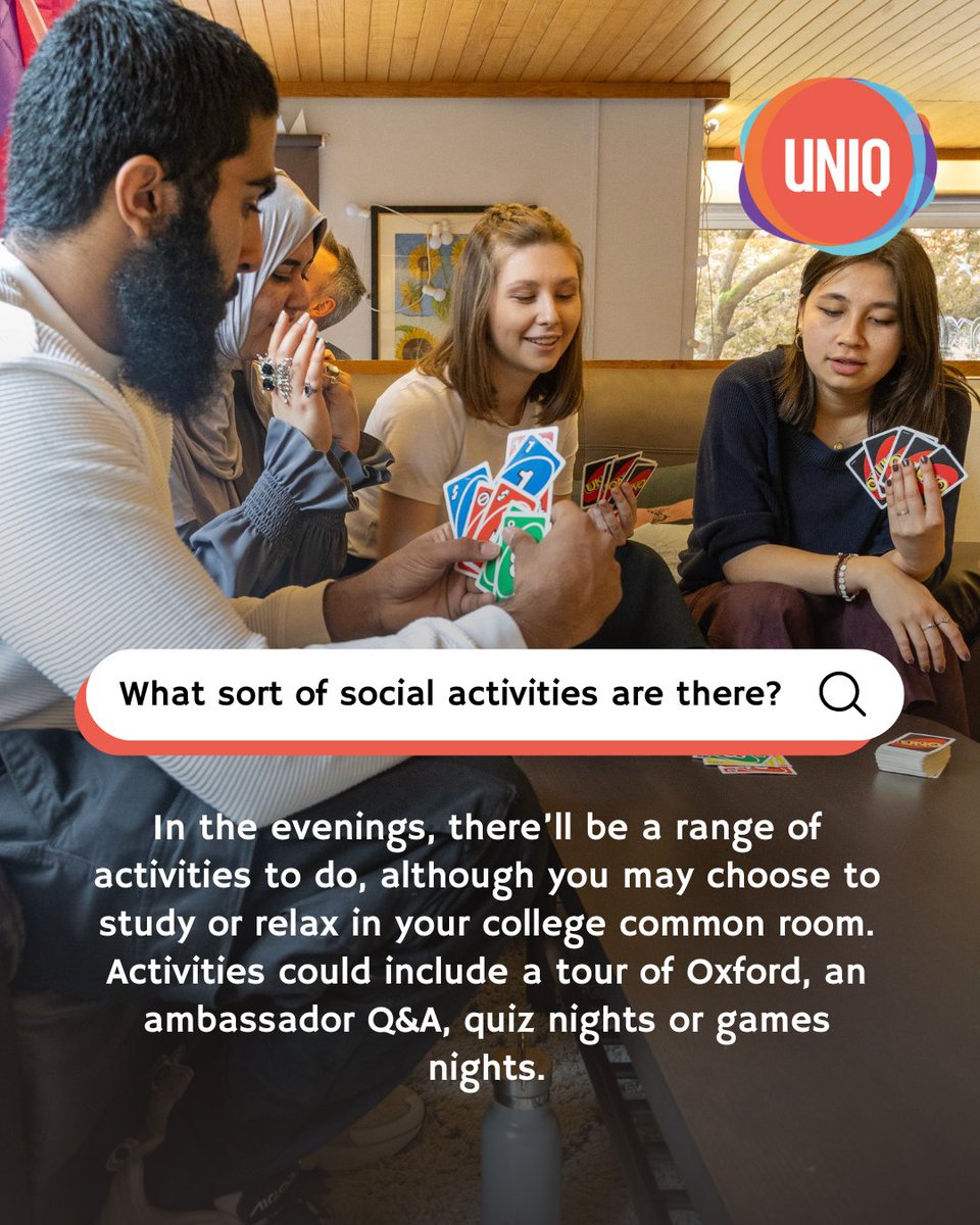 In case you missed it… 👀

We asked YOU what you wanted to know about the UNIQ residentials, and you all asked some fabulous questions! Here's some of  the most popular ones 💡

Still want to know more? Visit the uniq.ox.ac.uk or ask your question below 👇