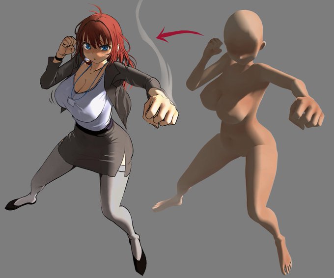 3D素体使用例です 