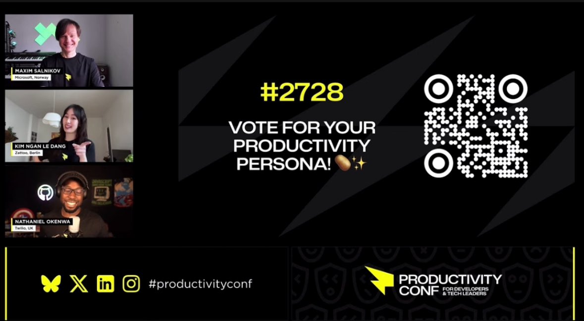 Who’s also team #couchpotato watching the #ProductivityConf?  
Excited to be MCing here with my cats being my first-row audience haha🤪