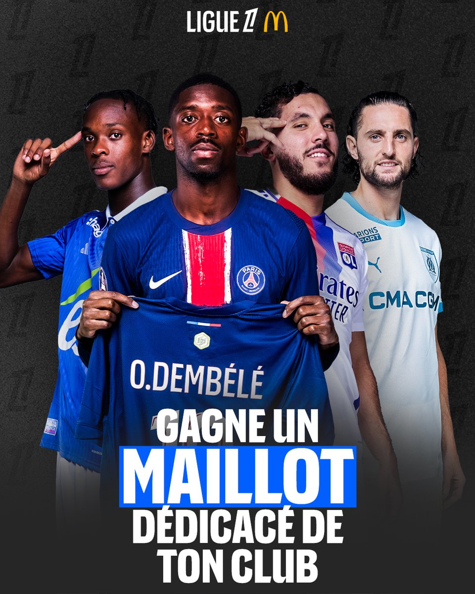 On vous offre le maillot dédicacé de votre club de cœur ❤️

Rdv sur le lien en bio pour tenter votre chance 📲