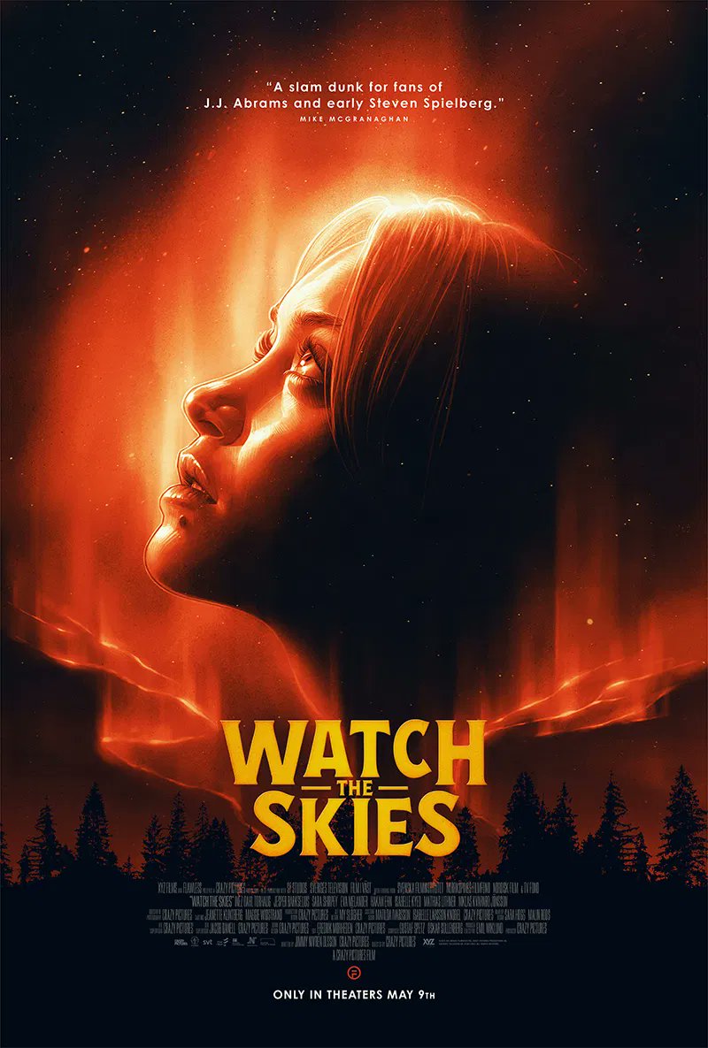 First poster for ‘WATCH THE SKIES’ starring Inez Dahl Torhaug and Jesper Barkselius.

In theaters May 9.