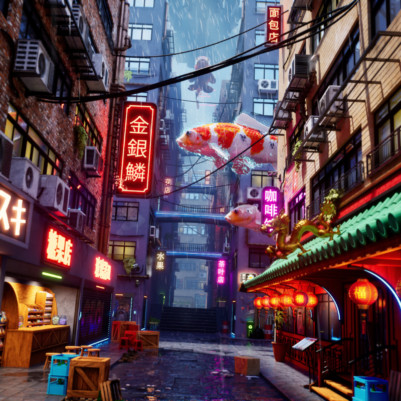 jahshaka's tweet photo. Check out Koivasion, a cinematic storytelling series set in an alternate GKOI Universe that blends Japanese mythology, koi symbolism and digital fantasy of @gkoiart!