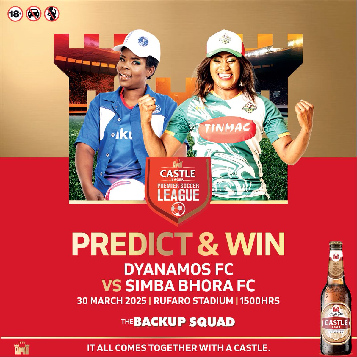 PREDICT AND WIN! Here’s you chance to win one of TEN cases to share with your #BackupSquad! Simply tell us which team will win or if the match will end in a draw!