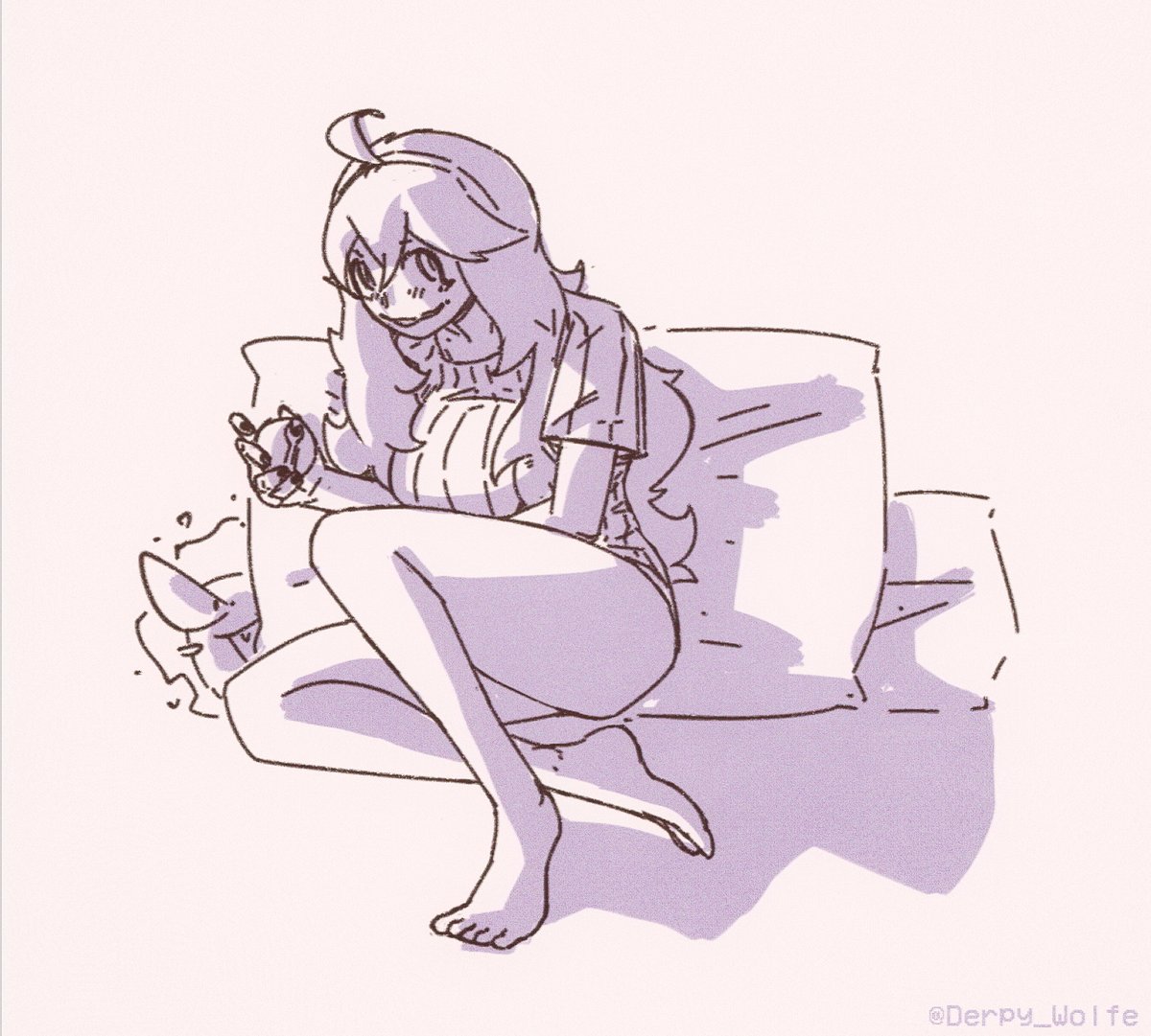 Hex Maniac chillin (￣ω￣)