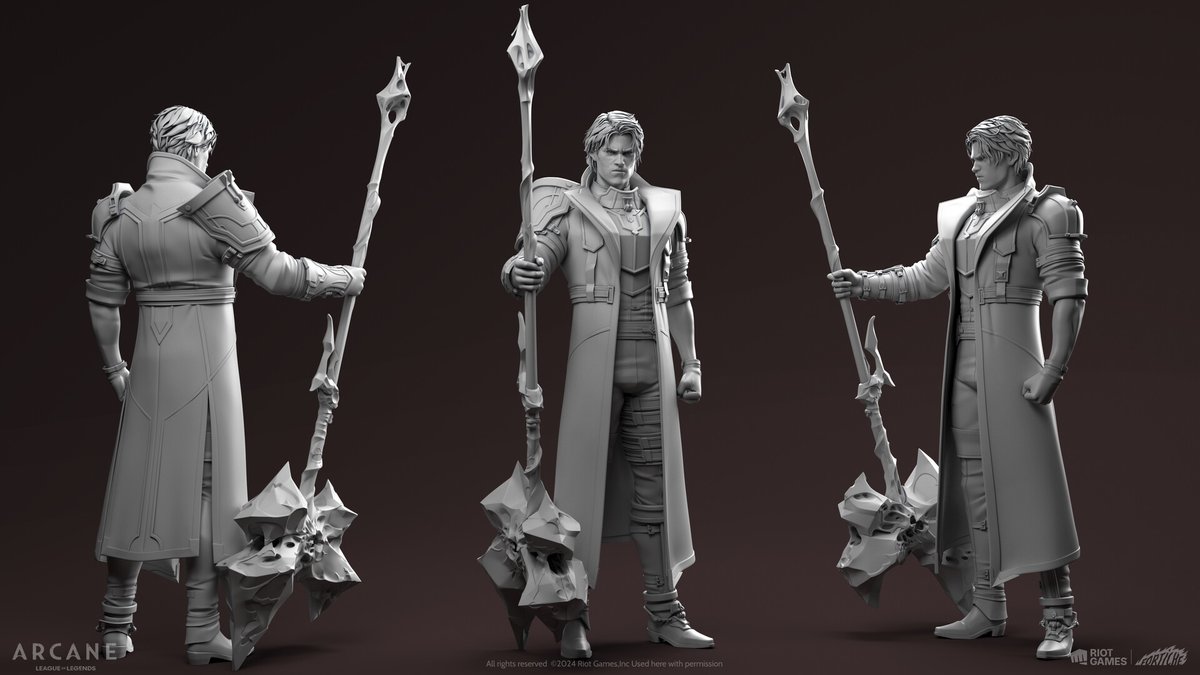 LadislasGueros's tweet photo. Annnnd my final post sharing the models I did for Arcane s2 ! 
Jayce (Champion). Finally Jayce being super badass haha, really love his design !

https://t.co/Nnipk3F9gU https://t.co/jSUnWkzUAm