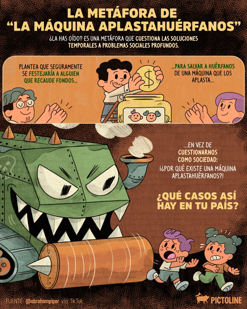 No es superación si el sistema te obliga a sobrevivir, mil planas ✍️✍️✍️

#MáquinaAplastahuérfanos​ #CríticaSocial #Política #Economía #Pictoline