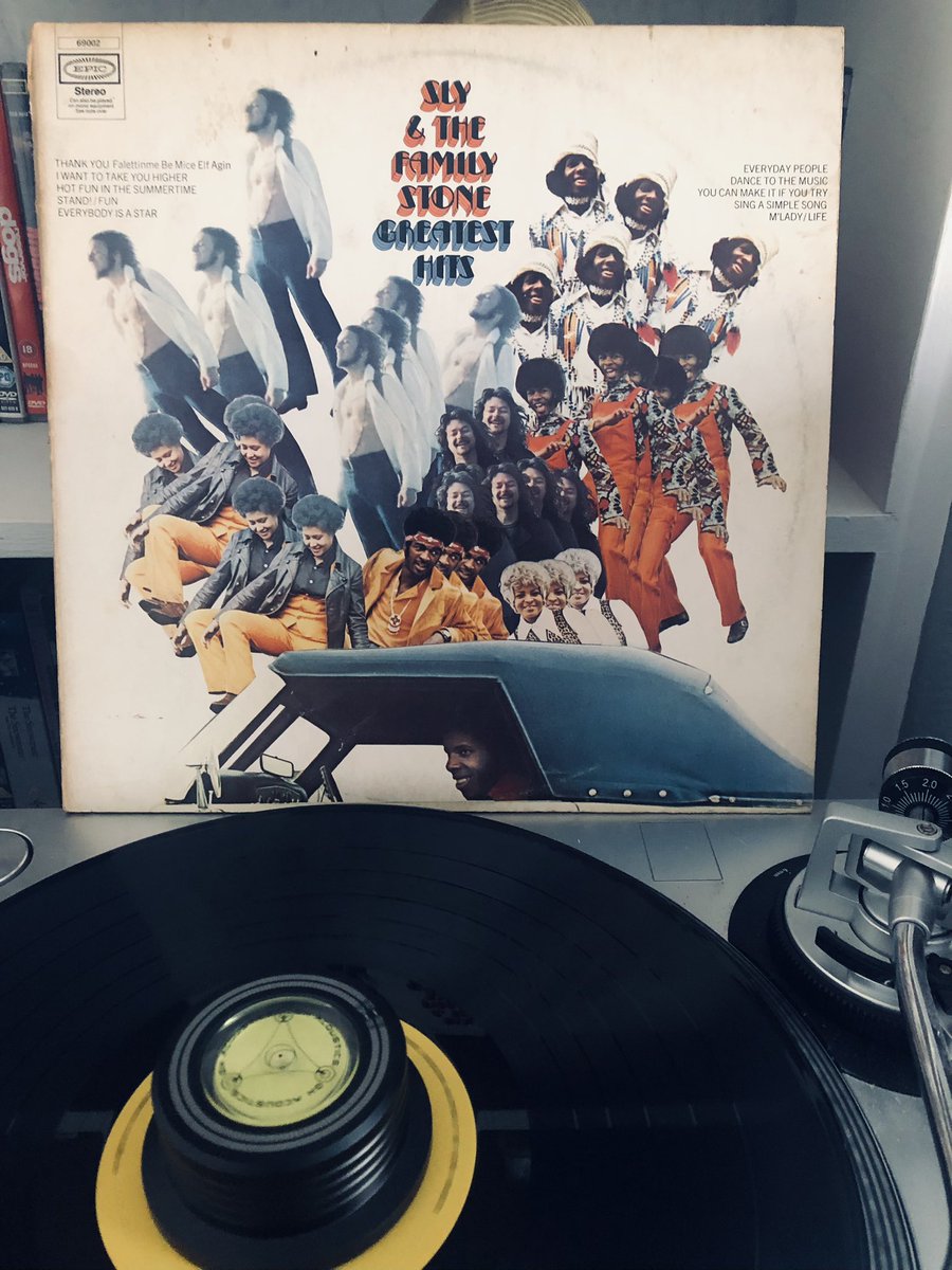 Listening to my records in alphabetical order by artist.
500: Sly &amp; The Family Stone - Greatest Hits
#psychedelicsoul #funk #rock #soul