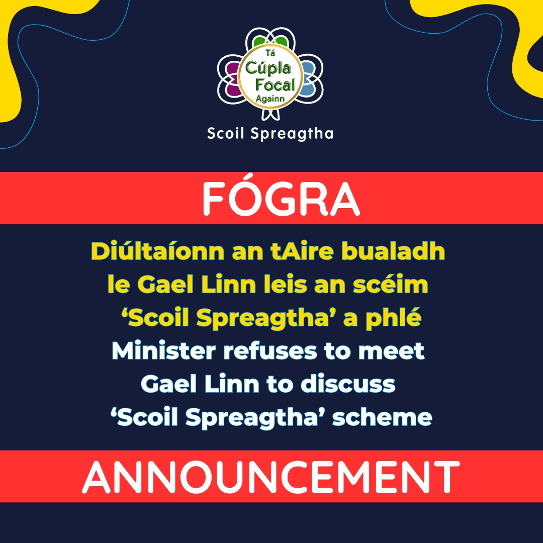 Gael Linn (@gaellinn) on Twitter photo 🚨 Minister of Education refuses to meet Gael Linn after declaring initial willingness to 🚨
Diúltaíonn an tAire Oideachais <a href="/paulgivan/">Paul Givan</a> bualadh le Gael Linn i ndiaidh dó a mhaoímh go mbuailfeadh.
📅 Timeline of Events: 'The Six Stages of Second Thoughts' 🧐⬇️
#ScoilSpreagtha 🚨 Minister of Education refuses to meet Gael Linn after declaring initial willingness to 🚨
Diúltaíonn an tAire Oideachais <a href="/paulgivan/">Paul Givan</a> bualadh le Gael Linn i ndiaidh dó a mhaoímh go mbuailfeadh.
📅 Timeline of Events: 'The Six Stages of Second Thoughts' 🧐⬇️
#ScoilSpreagtha