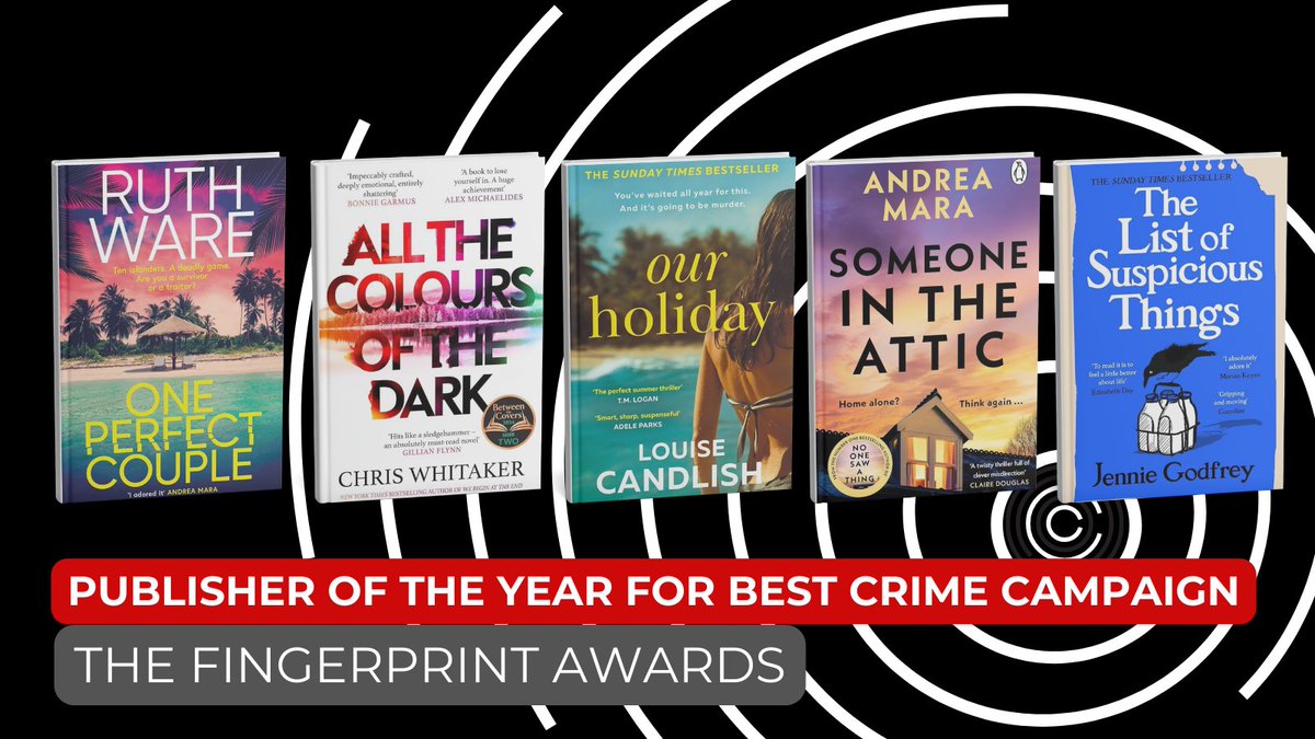 Hutchinson Heinemann (@hutchheinemann) on Twitter photo 🔴CAPITAL CRIME FINGERPRINT AWARDS🔴
We are thrilled to receive THREE shortlistings in the <a href="/CapitalCrime1/">Capital Crime</a> Fingerprint Awards!
Huge congratulations to <a href="/jennieg_author/">Jennie Godfrey</a>, <a href="/LianneDWrites/">Lianne Dillsworth</a>, and the publishing team behind #TheListofSuspiciousThings
🗳️Vote here capitalcrime.org/fingerprint-aw… 🔴CAPITAL CRIME FINGERPRINT AWARDS🔴
We are thrilled to receive THREE shortlistings in the <a href="/CapitalCrime1/">Capital Crime</a> Fingerprint Awards!
Huge congratulations to <a href="/jennieg_author/">Jennie Godfrey</a>, <a href="/LianneDWrites/">Lianne Dillsworth</a>, and the publishing team behind #TheListofSuspiciousThings
🗳️Vote here capitalcrime.org/fingerprint-aw…
