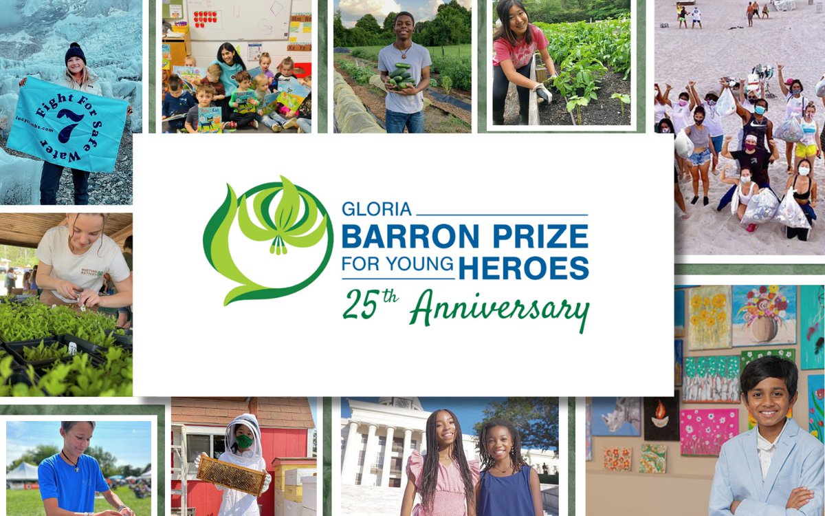 Gloria Barron Prize for Young Heroes tweet media