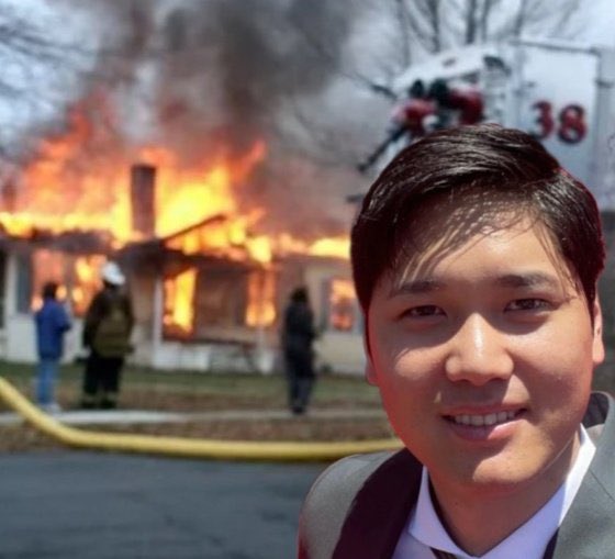 happy opening day!!! bringing back some of my favorite shohei ohtani memes to celebrate 🤍