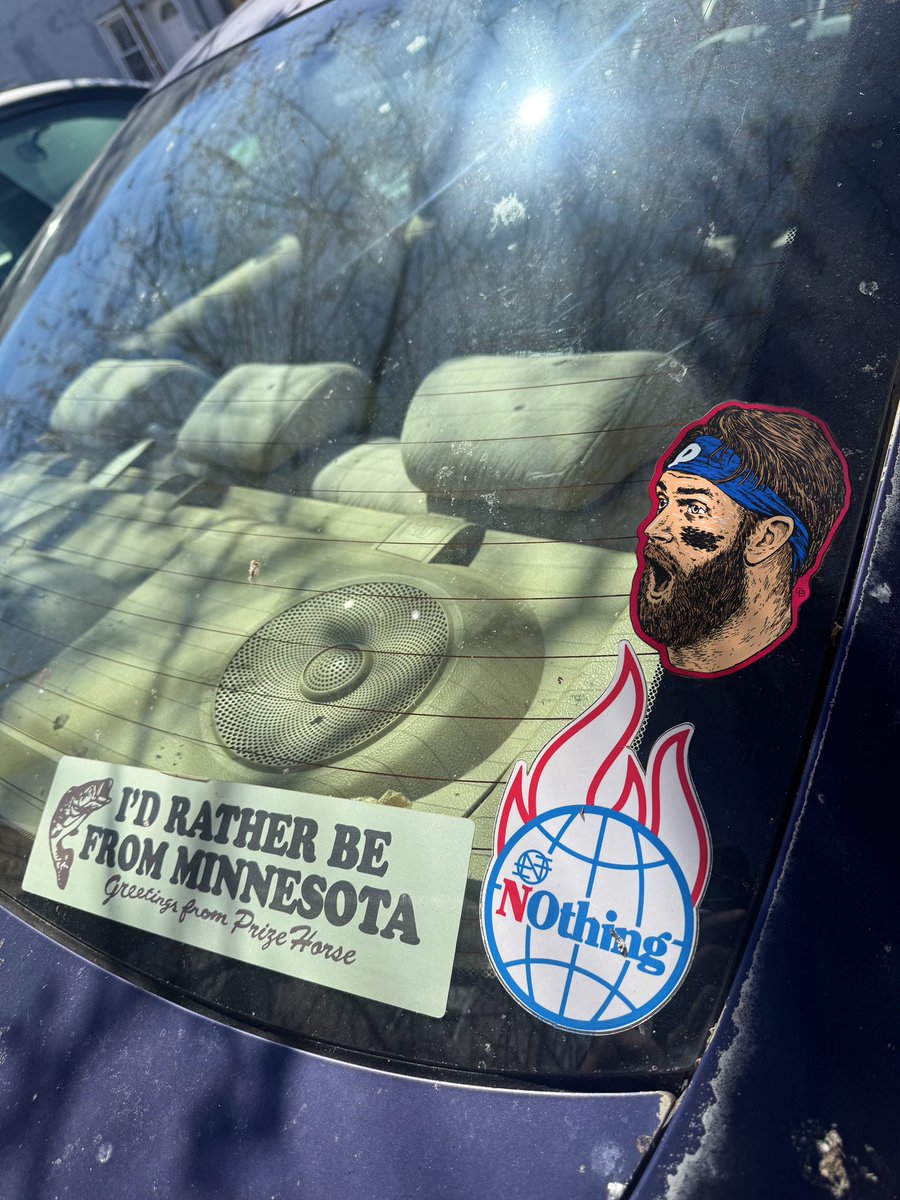 Phils are back and you’re still driving that beat ass car. Put this sticker on it. Inject new life into your old girl with this sticker crackedbellphl.com/collections/ba…
