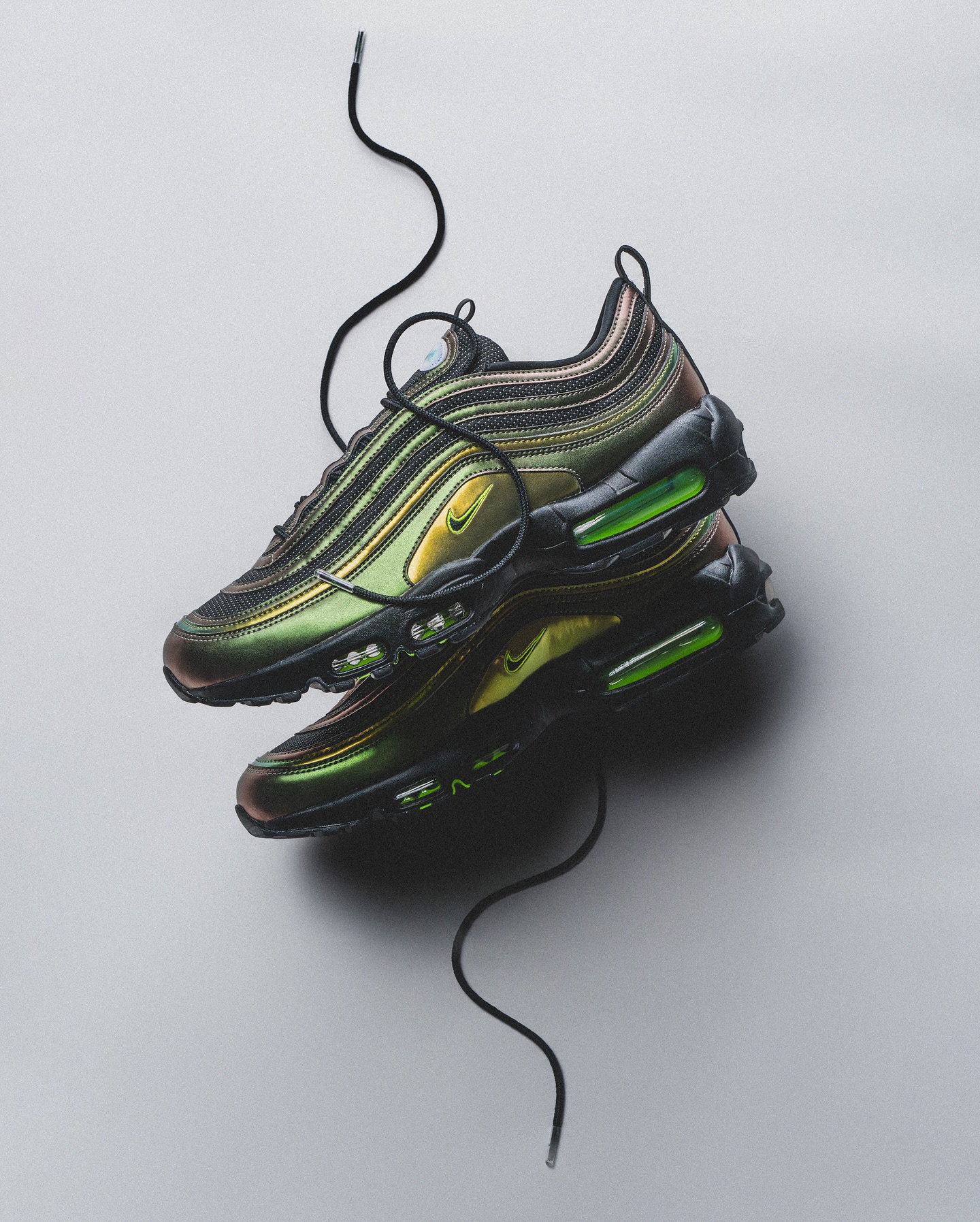 靴 AIR MAX 95 97 Ducks Feather LIGHTNING Air Max 95/97 - 'University of Oregon Lightning' PE