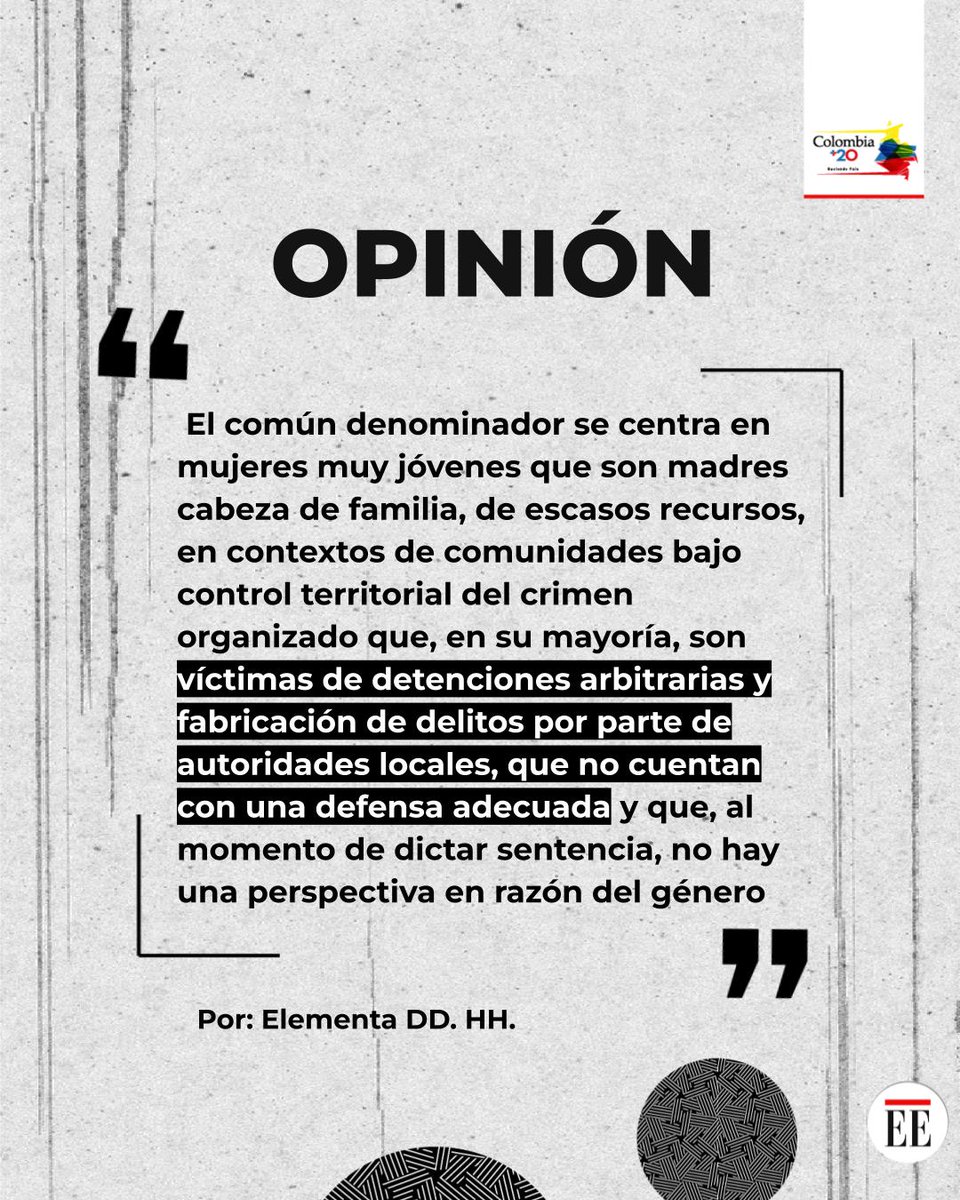 #OPINIÓN | "Detenidas injustamente: la historia de miles de mujeres en América Latina" de <a href="/ELEMENTADDHH/">Elementa DDHH</a> ✍️

🔗tinyurl.com/ycx4u2c9