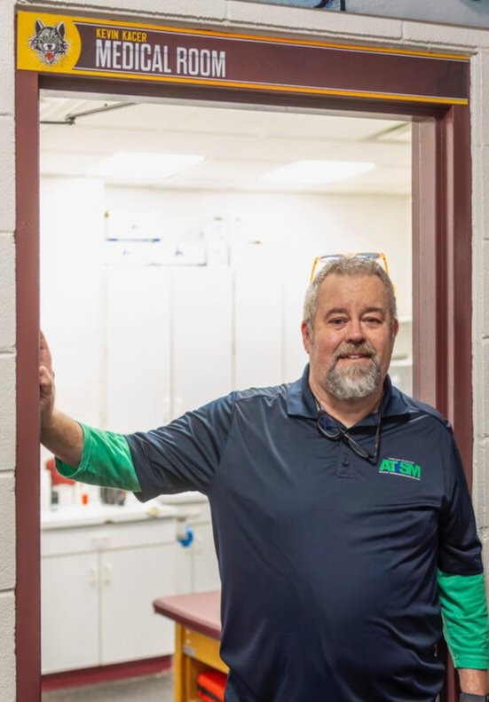 IATA (@ilathtrainers) on Twitter photo The <a href="/chicagowolves/">chicagowolves</a> have dedicated and named their medical room in honor of <a href="/ibji_/">ابو محمد البحيري 彡🇸🇦</a> superstar Kevin M. Kacer, LAT/ATC
Kevin’s dedication to athlete care and sports medicine has made a lasting impact, and this recognition is a testament to his hard work and commitment. The <a href="/chicagowolves/">chicagowolves</a> have dedicated and named their medical room in honor of <a href="/ibji_/">ابو محمد البحيري 彡🇸🇦</a> superstar Kevin M. Kacer, LAT/ATC
Kevin’s dedication to athlete care and sports medicine has made a lasting impact, and this recognition is a testament to his hard work and commitment.