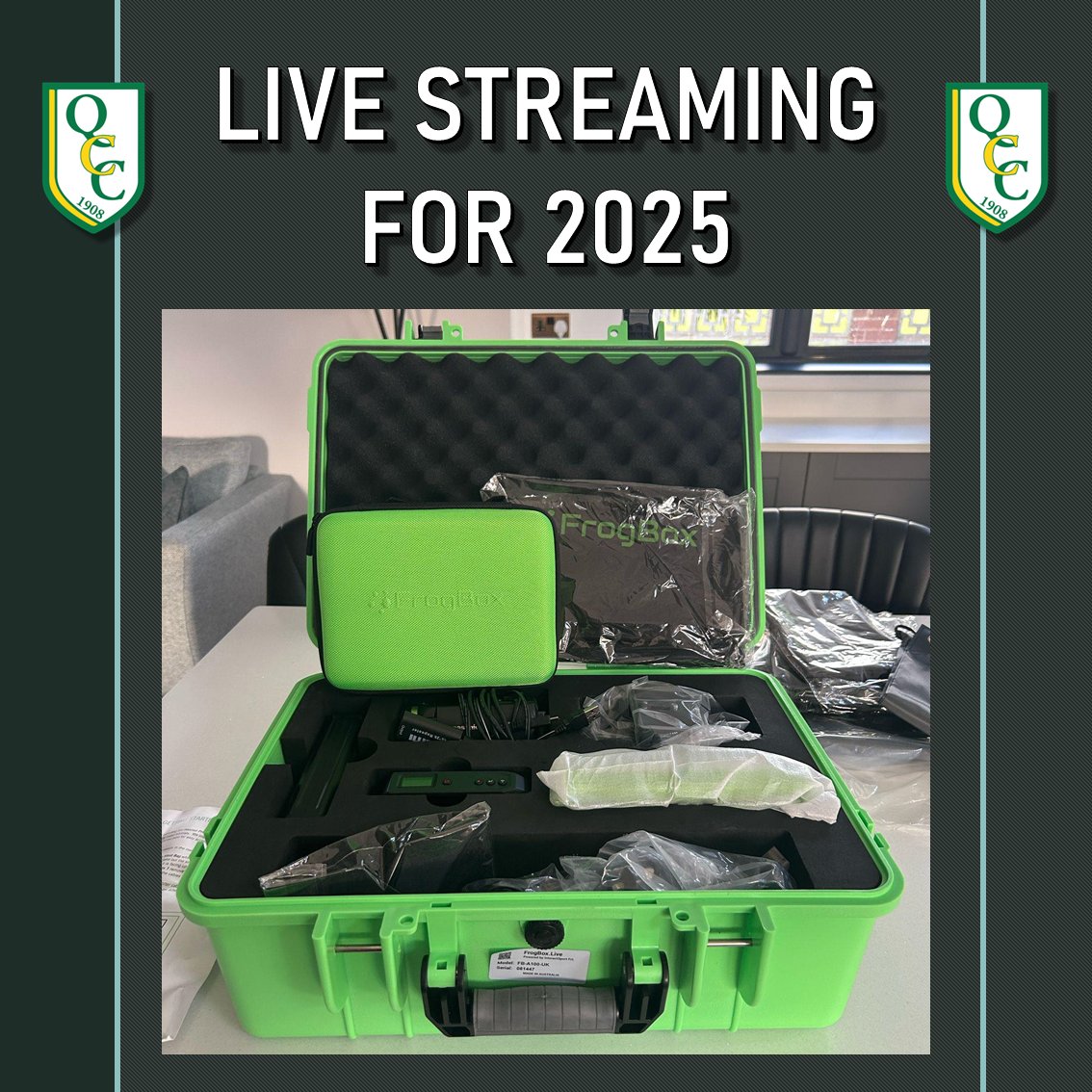 Quatt Cricket Club (@quattcc) on Twitter photo LIVE STREAMING COMES TO QUATT
We've teamed up with <a href="/Frogboxlive/">FrogBox Live</a> to provide live streaming for all games on our main pitch for 2025
#frogbox #livestreaming LIVE STREAMING COMES TO QUATT
We've teamed up with <a href="/Frogboxlive/">FrogBox Live</a> to provide live streaming for all games on our main pitch for 2025
#frogbox #livestreaming