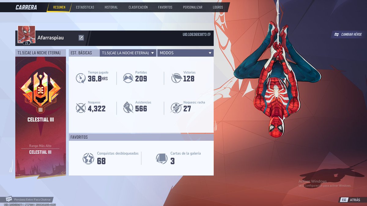 MaheavyTV (@maheavytv) on Twitter photo Hay ciertas personas que saben que pretendo pasarme al <a href="/MarvelRivals/">Marvel Rivals</a> , ya he subido a celestial 3 en 36.8 horas y me dispondré a subir a Etermity. Empezaré con el coaching privado de este juego en fiverr.com/s/DBEvjVQ. Un saludo y buenas tardes. Hay ciertas personas que saben que pretendo pasarme al <a href="/MarvelRivals/">Marvel Rivals</a> , ya he subido a celestial 3 en 36.8 horas y me dispondré a subir a Etermity. Empezaré con el coaching privado de este juego en fiverr.com/s/DBEvjVQ. Un saludo y buenas tardes.