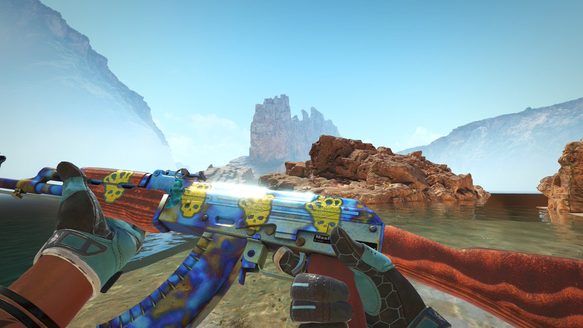 Talking about blue baseskins with Crowns... 

Amongst the downgrades i also treated myself to an upgrade! Never owned a high tier CH AK, so it was about time. 

P3 AK CH 321 .27 /w 4x Crown Foil 🧊👑

Definitely a new crown jewel of my collection - pun intended 😇🔥