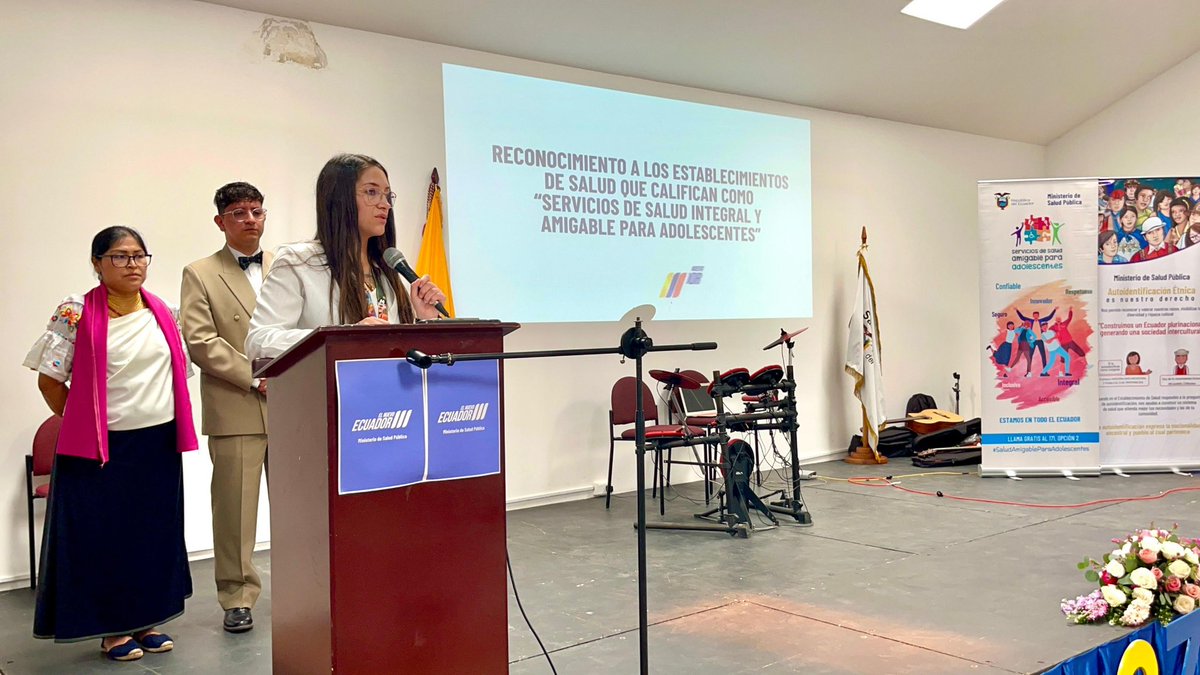 Salud_Ec's tweet photo. "Los Servicios Amigables garantizan el acceso oportuno a la salud en un marco de equidad e integralidad", Johana Mejía, coordinadora @Salud_CZ1.

Verónica Inuca, directora del #Distrito10D02 señaló: "desde cada espacio trabajamos por el bienestar integral de los adolescentes". https://t.co/CrBc36GWSA