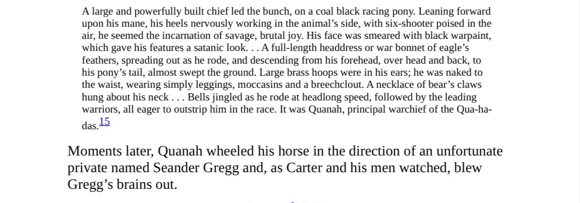 Satanta19's tweet image. Hard to overestimate how terrifying close encounters with the Southern Plains tribes were, especially the Comanche. In these types of first hand accounts, their love of killing and creating a spectacle is almost always clear.