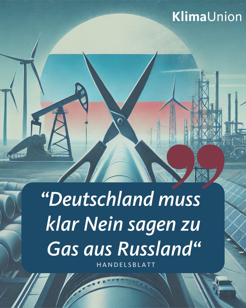 ⚠️ Deutschland muss raus aus dem fossilen Einfluss russischer #Autokraten.

🌍 #Klimaschutz ist längst auch Sicherheits- und #Außenpolitik.

📖 Zum Artikel: handelsblatt.com/meinung/gastbe…