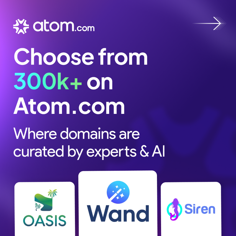 atomHQ's tweet photo. ✨ Your brand’s name is your opening line — make it bold, memorable, and market-ready with a premium domain from https://t.co/crD6oEK7bt 💼🌐