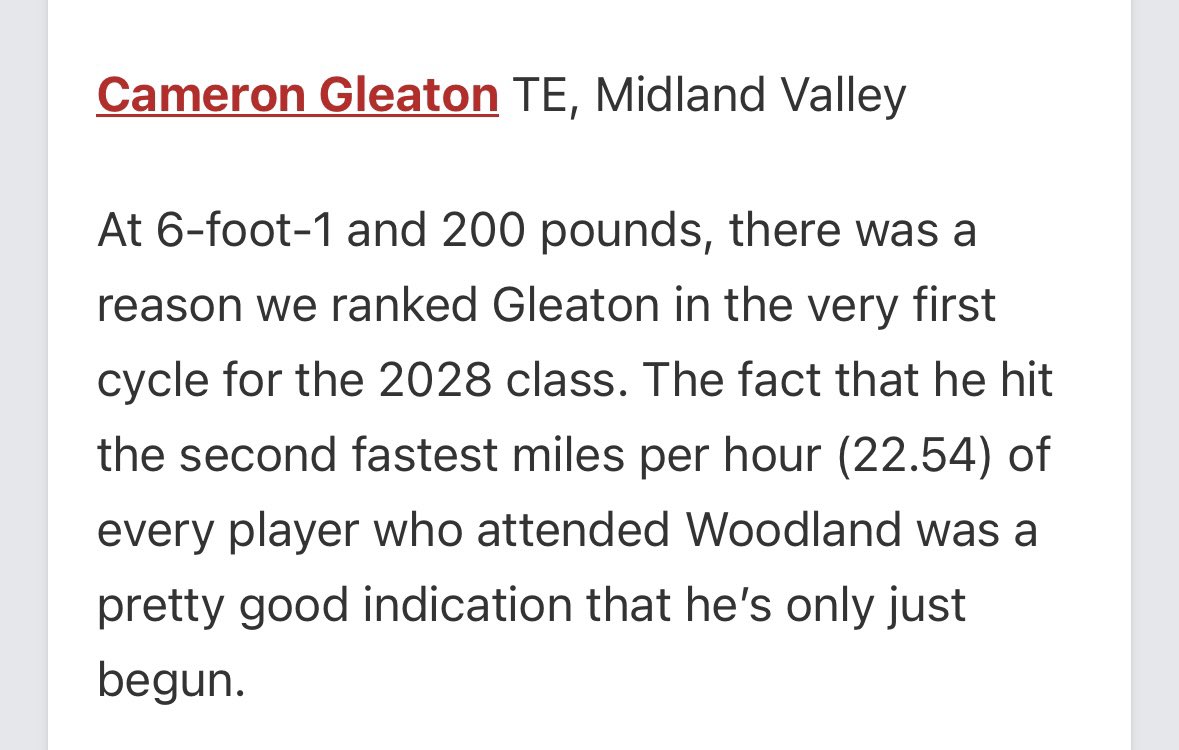 Cameron Gleaton (@camg_803) on Twitter photo Proving why I’m one of the best TE’s in the country <a href="/Coach_Dorn25/">Brent Dorn</a> <a href="/_CoachDavis_/">Coach “Boobie” Davis</a> <a href="/Coach_Sool/">Save The Youth</a> <a href="/CoachesCombines/">Carolinas Coaches Combine</a> <a href="/PrepRedzoneSC/">Prep Redzone South Carolina</a> Proving why I’m one of the best TE’s in the country <a href="/Coach_Dorn25/">Brent Dorn</a> <a href="/_CoachDavis_/">Coach “Boobie” Davis</a> <a href="/Coach_Sool/">Save The Youth</a> <a href="/CoachesCombines/">Carolinas Coaches Combine</a> <a href="/PrepRedzoneSC/">Prep Redzone South Carolina</a>