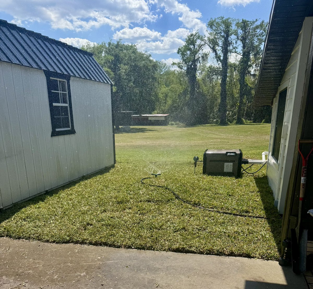 It’s not mowing but <a href="/JerryFoltzGolf/">Jerry Foltz</a> and I moved 3yds of rocks a yard of top soil and a pallet of St. Augustine for this project.   Even just a few months ago I couldn’t have done this with my Graves’ disease but new med kicking in and I really feel like my old self.🫶