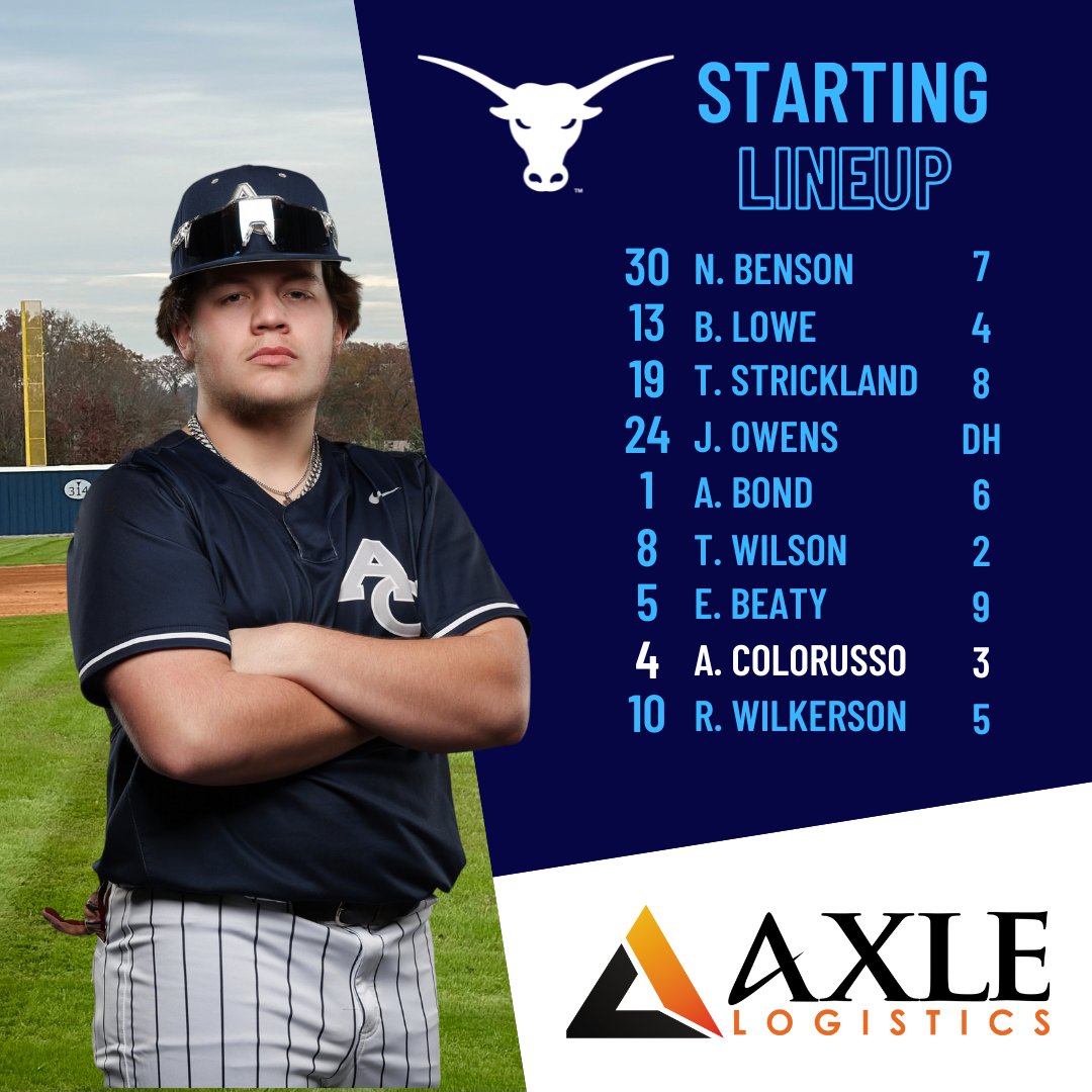 ACHSMAVBaseball's tweet photo. Today's starting lineup vs. West!

#MavsBSB🤘⚾ https://t.co/jY5x5Kuboy