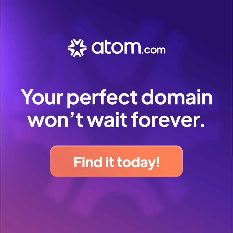 atomHQ's tweet photo. ✨ Your brand’s name is your opening line — make it bold, memorable, and market-ready with a premium domain from https://t.co/crD6oEK7bt 💼🌐