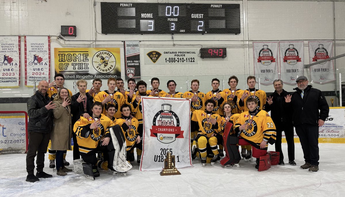 519 Sports Online (@519sportsonline) on Twitter photo The FOUR peat is complete for the U18 <a href="/MitchellMeteors/">MitchellMinorHockey</a> as they bring home the WOAA championship title on Wednesday night! Full highlights and interviews from the clinching game now posted on 519's YouTube in the link below. #LocalSports #519Champions
youtu.be/n87UaA_4ckA The FOUR peat is complete for the U18 <a href="/MitchellMeteors/">MitchellMinorHockey</a> as they bring home the WOAA championship title on Wednesday night! Full highlights and interviews from the clinching game now posted on 519's YouTube in the link below. #LocalSports #519Champions
youtu.be/n87UaA_4ckA